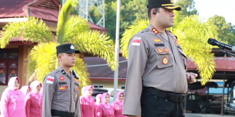 Rotasi Sejumlah Pejabat Utama Polres Simeulue, Kapolres Pimpin Langsung Sertijab