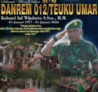 Agenda Kunker, Danrem 012/TU Besok Pagi Tiba Di Simeulue