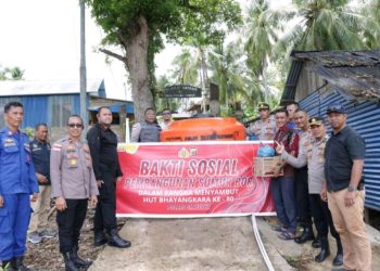 Sambut HUT Bhayangkara Ke 80, Polres Simeulue Gelar Bakti Sosial