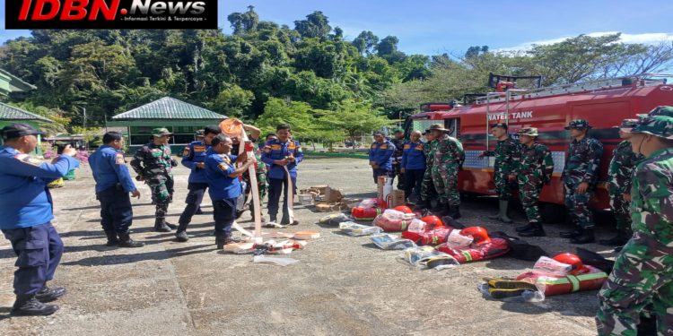 Optimalkan Bantuan Mobil Pemadam, Kodim 0115/Simeulue dan BPBD Gelar Latihan Bersama