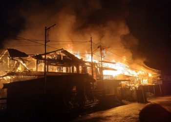 Losmen Simeulue dan Sejumlah Rumah Warga Hangus Dilalap Api