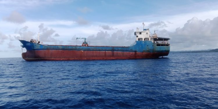 Lanal Amankan Kapal Berbendera Asing Masuki Perairan Simeulue